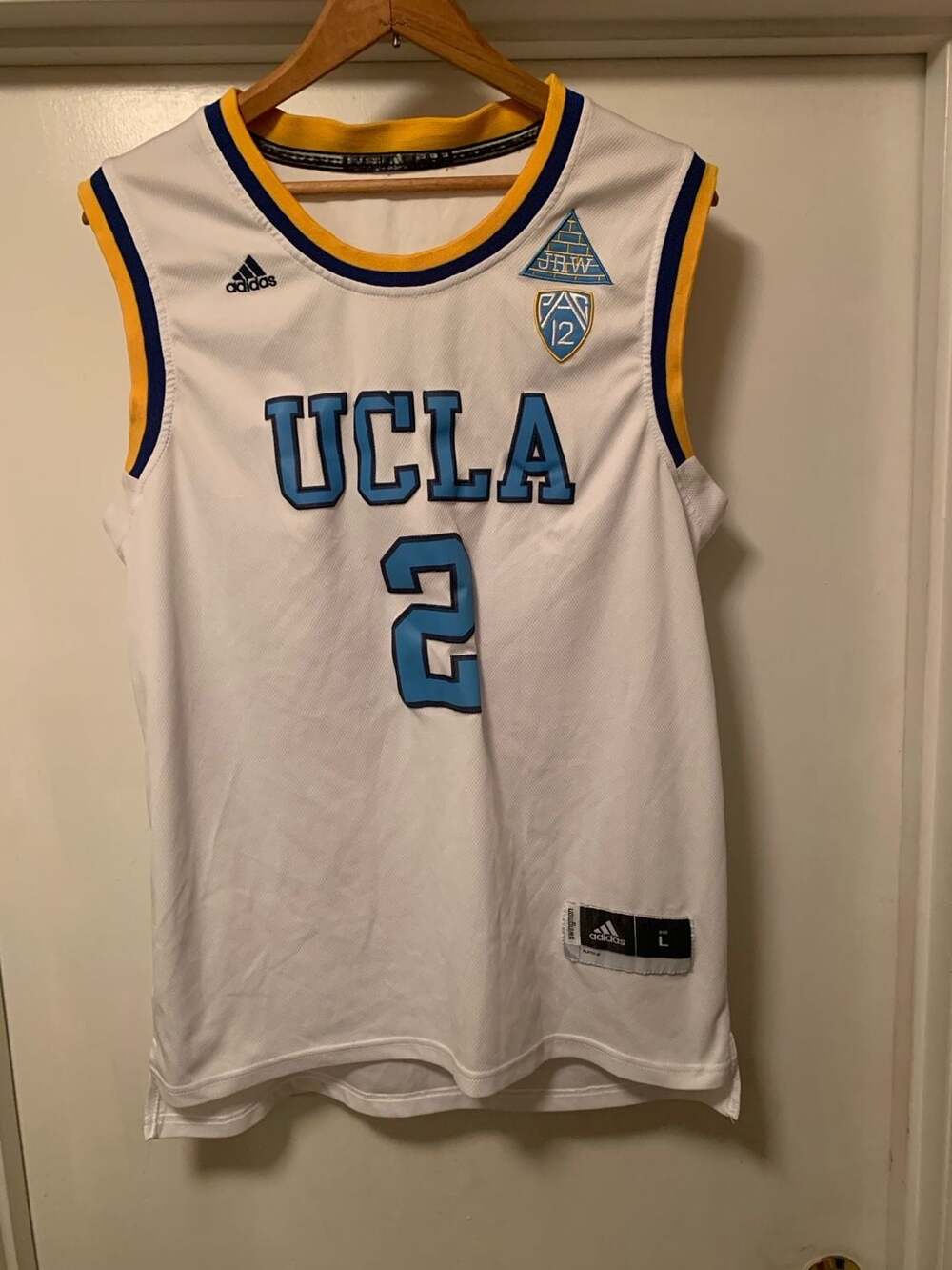 Adidas UCLA Bruins Lonzo Ball #2 Basketball Jersey Size L White